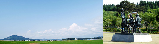 井川町の風景