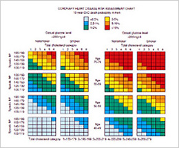 冠動脈疾患死亡のリスク評価チャート